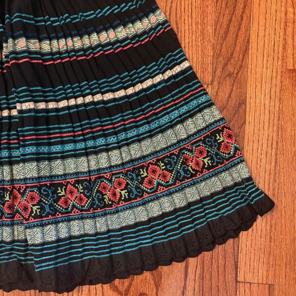 FREE PEOPLE NWT Black Comb Strapless Smocked Boho Dress - Size M - Picture 4 of 6